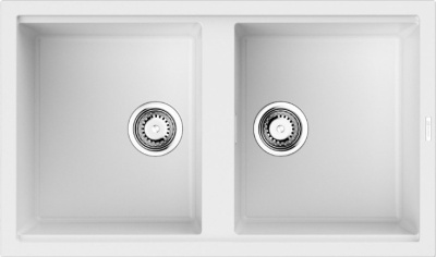 Мойка kitagawa 86-2-wh artceramic/белый(арт.4993806) Omoikiri Kitagawa 86-2-WH