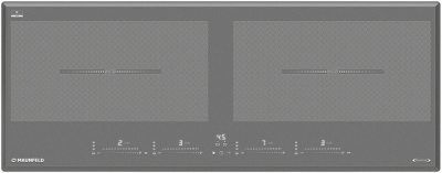 Индукционная стеклокерамич. панель Maunfeld CVI904SFLLGR Inverter