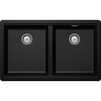 Мойка Schock Greenwich 80-2 Cristadur (подстольный монтаж) магма