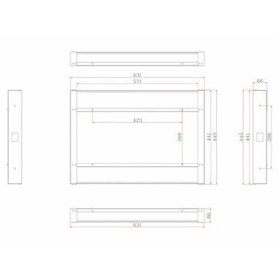 Телевизор для ванной комнаты  AVEL AVS245SMWF (AVS245SM White)