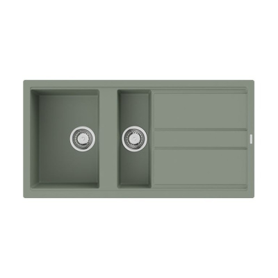 Мойка kitagawa 100-2-wg artceramic/wind green(арт.4993252) Omoikiri Kitagawa 100-2-WG