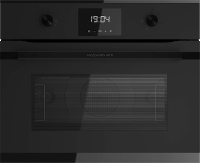 Компактный духовой шкаф с микроволнами Kuppersbusch CBM 6330.0 KSM6 MattBlack