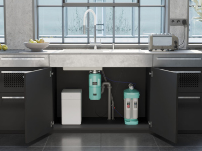 Измельчитель пищевых отходов Omoikiri Nagare  Slim 1250-AZ