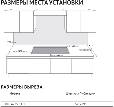 Комбинированная панель  Korting HIG 6225 CTN