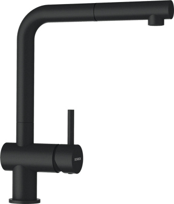 Смеситель Schock Epos-D full color, Cristadur, выдвижной излив магма