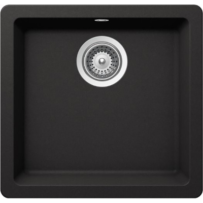 Мойка Schock Quadro 50 (N-100S) Cristalite 450x430 (подстольный монтаж) неро