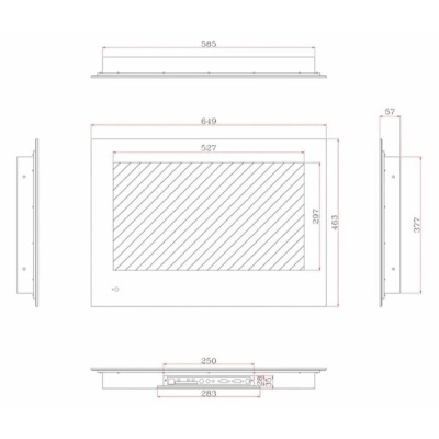 Телевизор для ванной комнаты  AVEL AVS245SMWF (AVS245SM White)