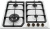 Газовая панель  DeLonghi BF 46 PRO RUS